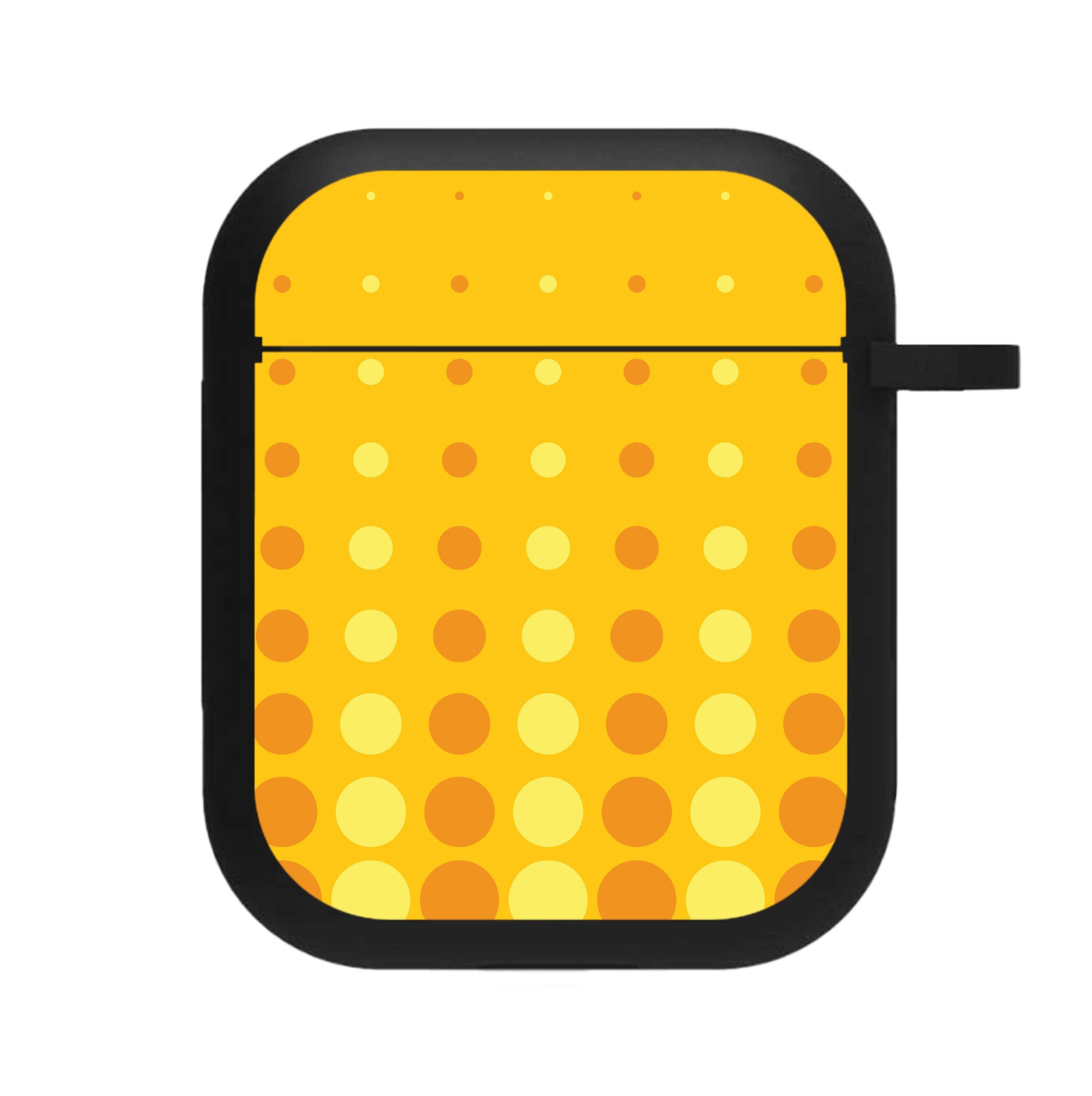 Yellow And Orange Dots Abstract Pattern AirPods Case