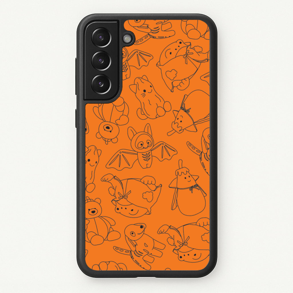 Halloween Plushies Pattern I - Halloween Galaxy S22 Case