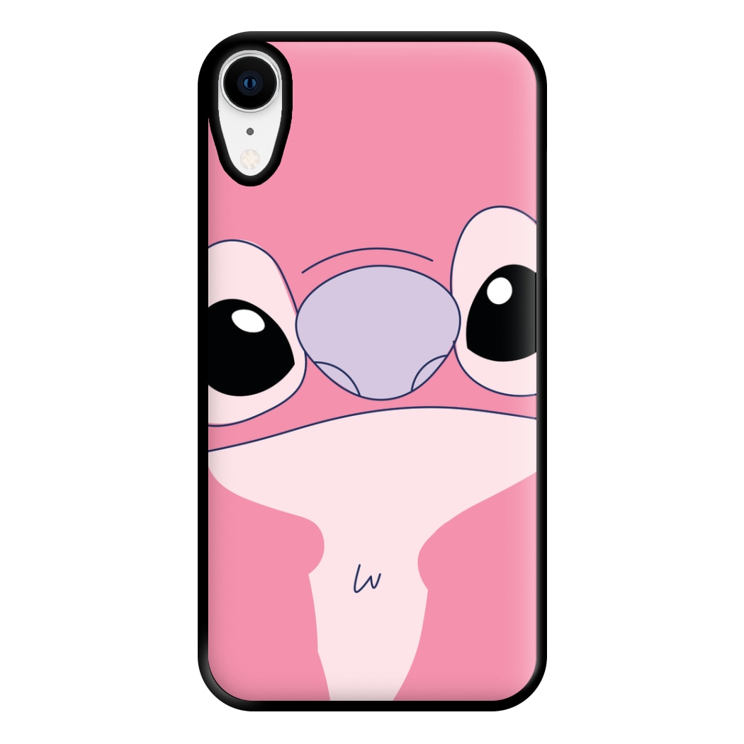 Cute Pink Alien Face iPhone XR Case