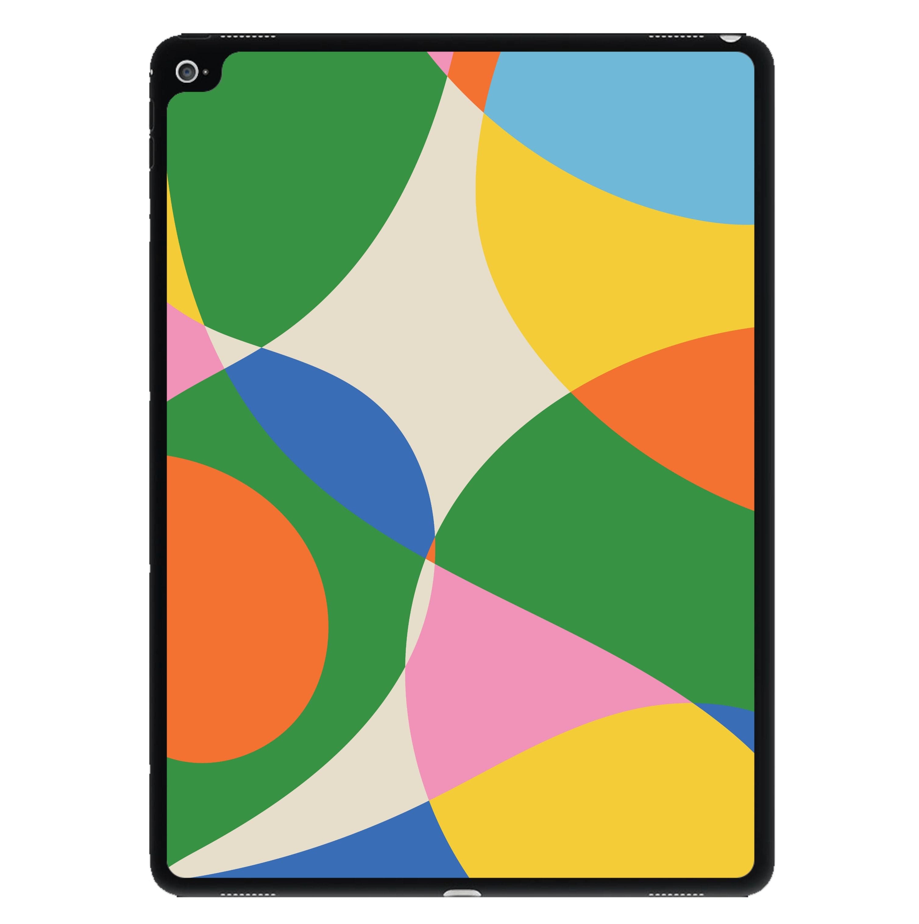 Colourful Abstract Shapes Pattern iPad Case