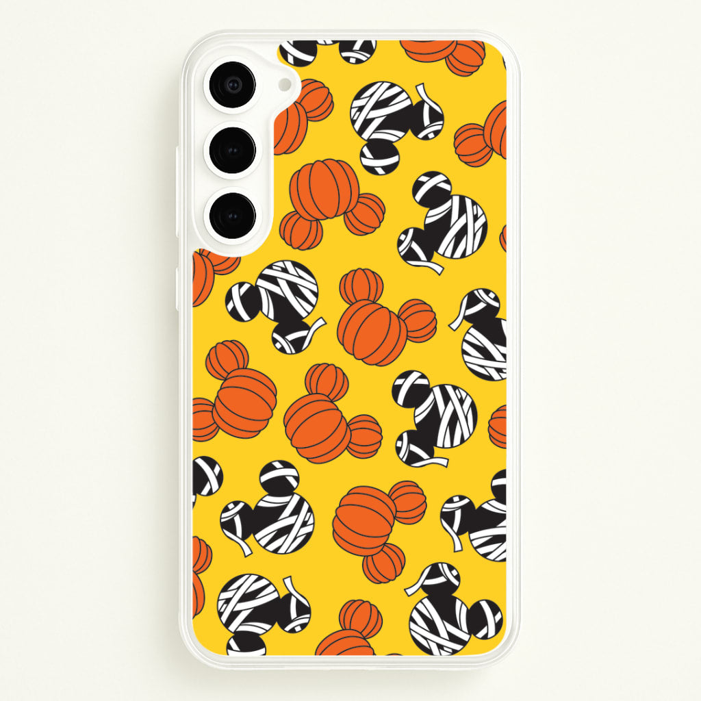 Pumpkin And Mummy Mouse Pattern Galaxy S23 Case
