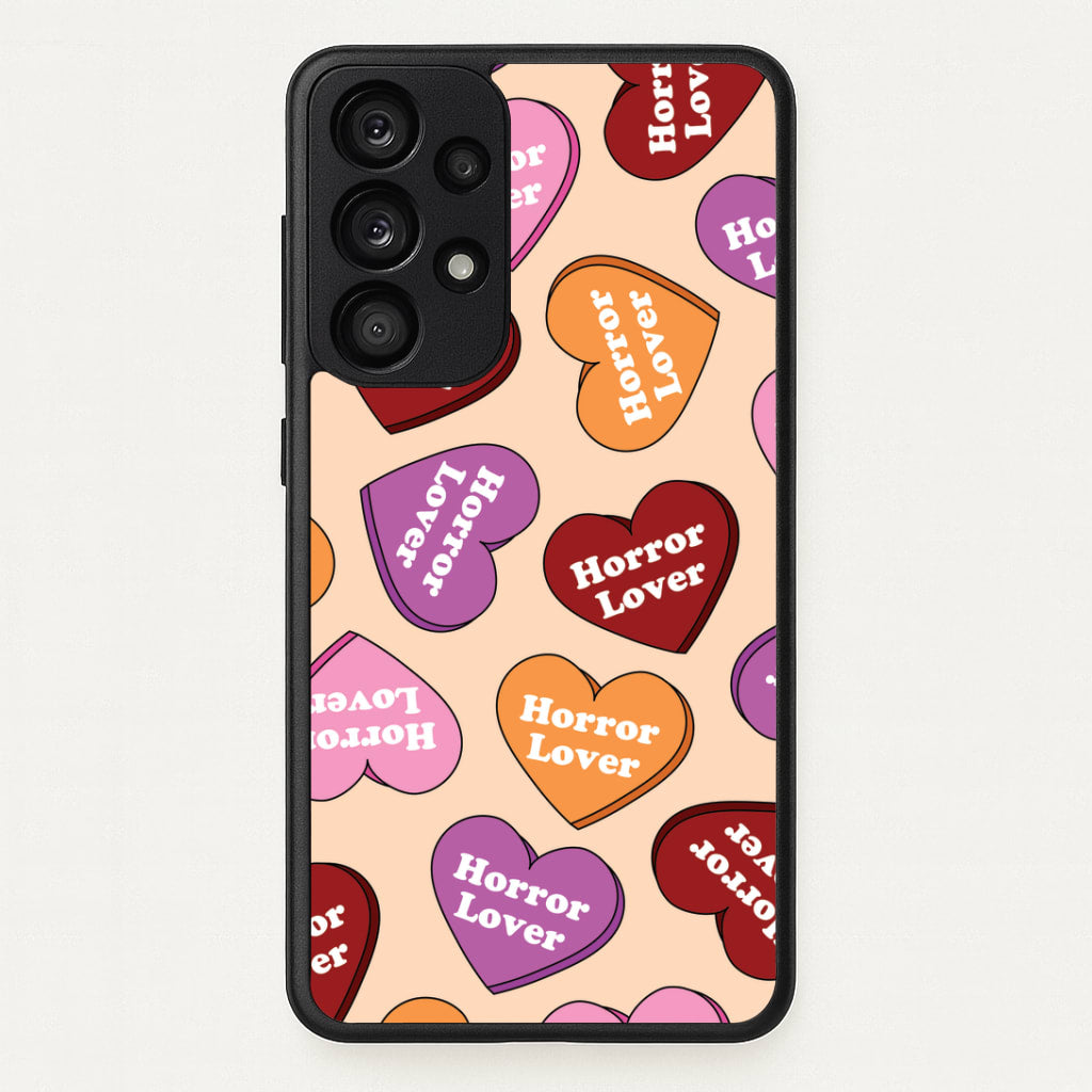 Horror Lover Hearts Pattern Galaxy A53 Case