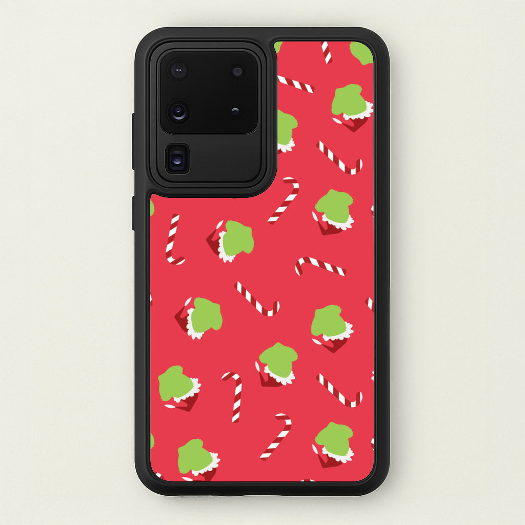 Green Creature And Candy Canes Pattern Galaxy S20 Ultra Case