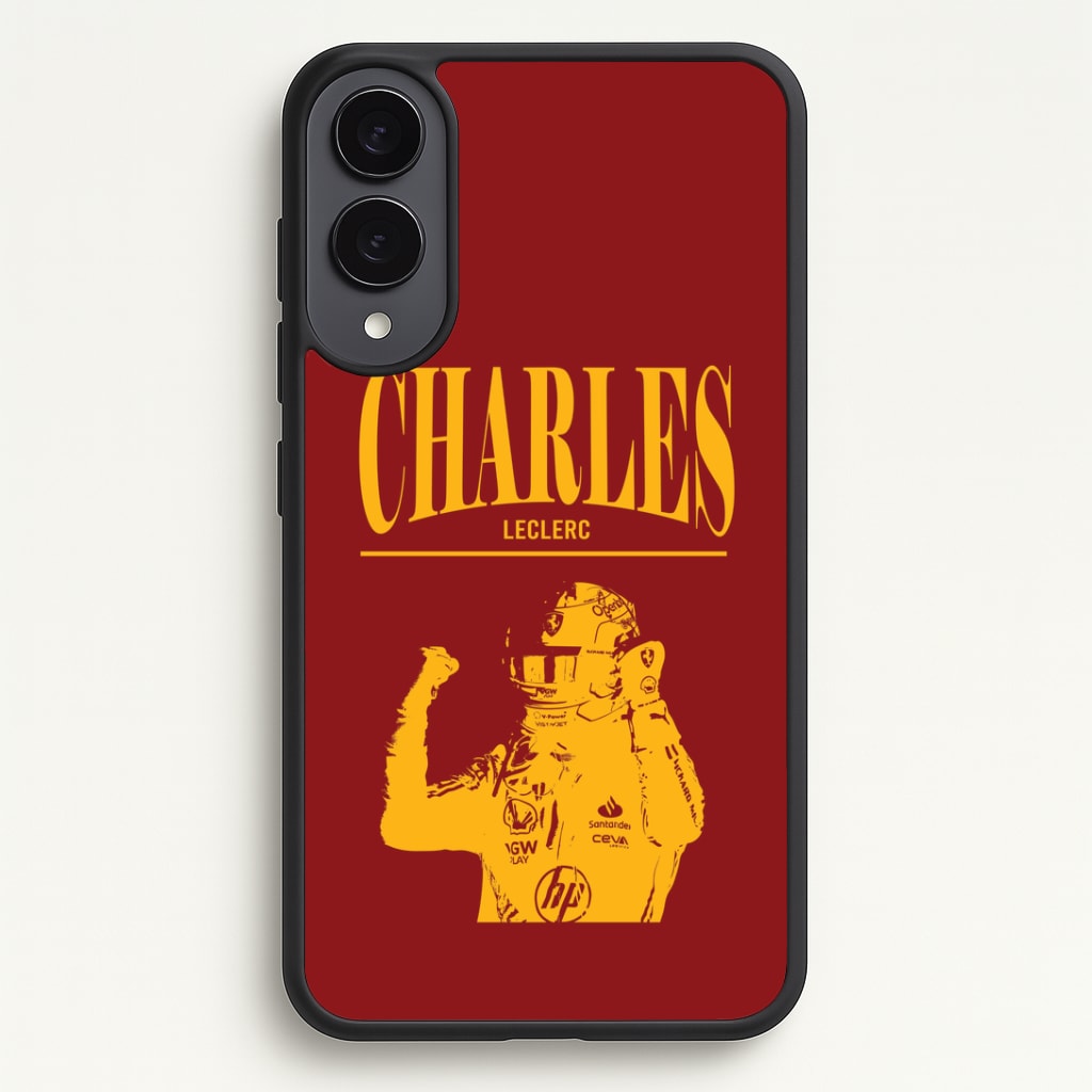 Charles Red And Gold Galaxy S25 Edge Case