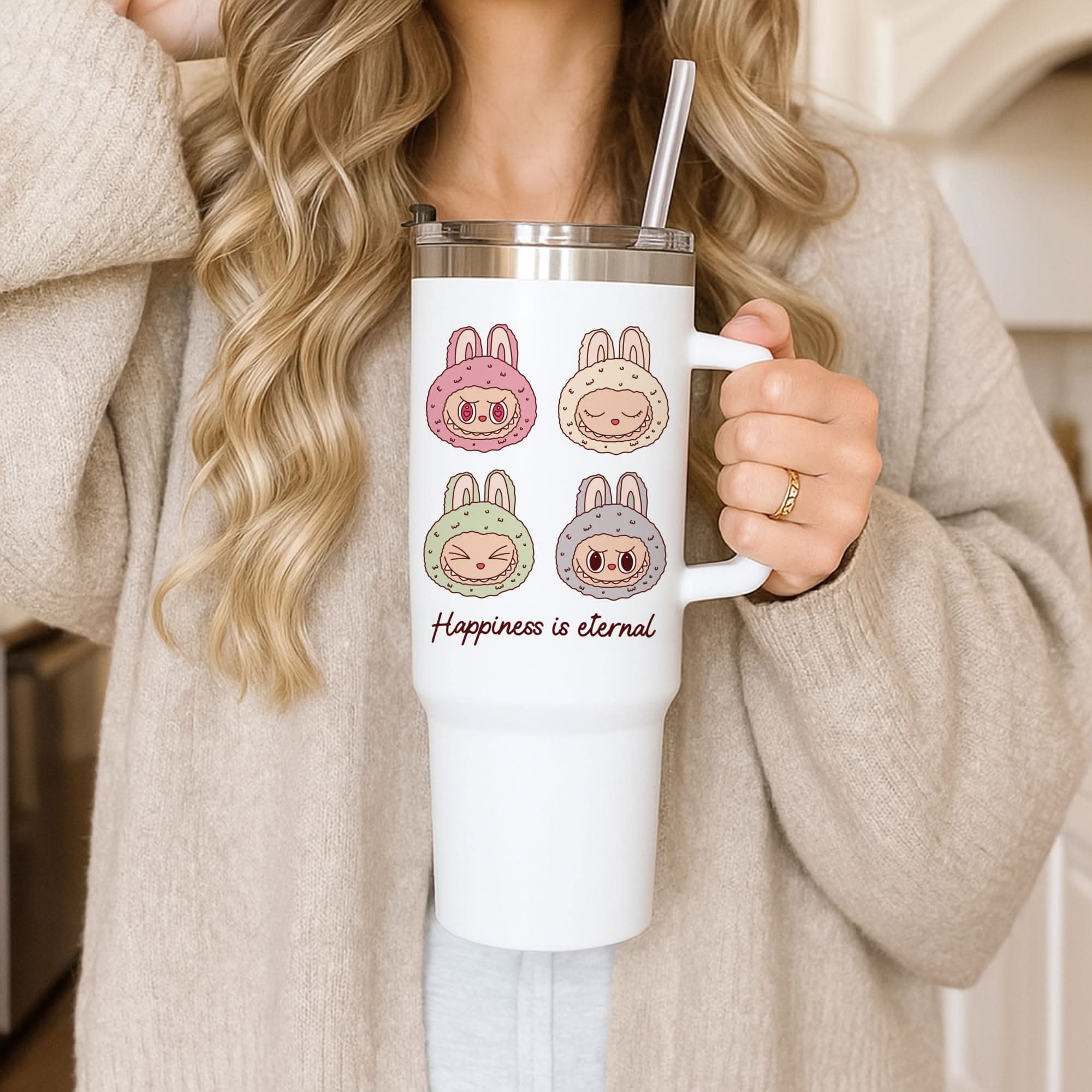 Happiness Is Eternal Monsters Tumbler