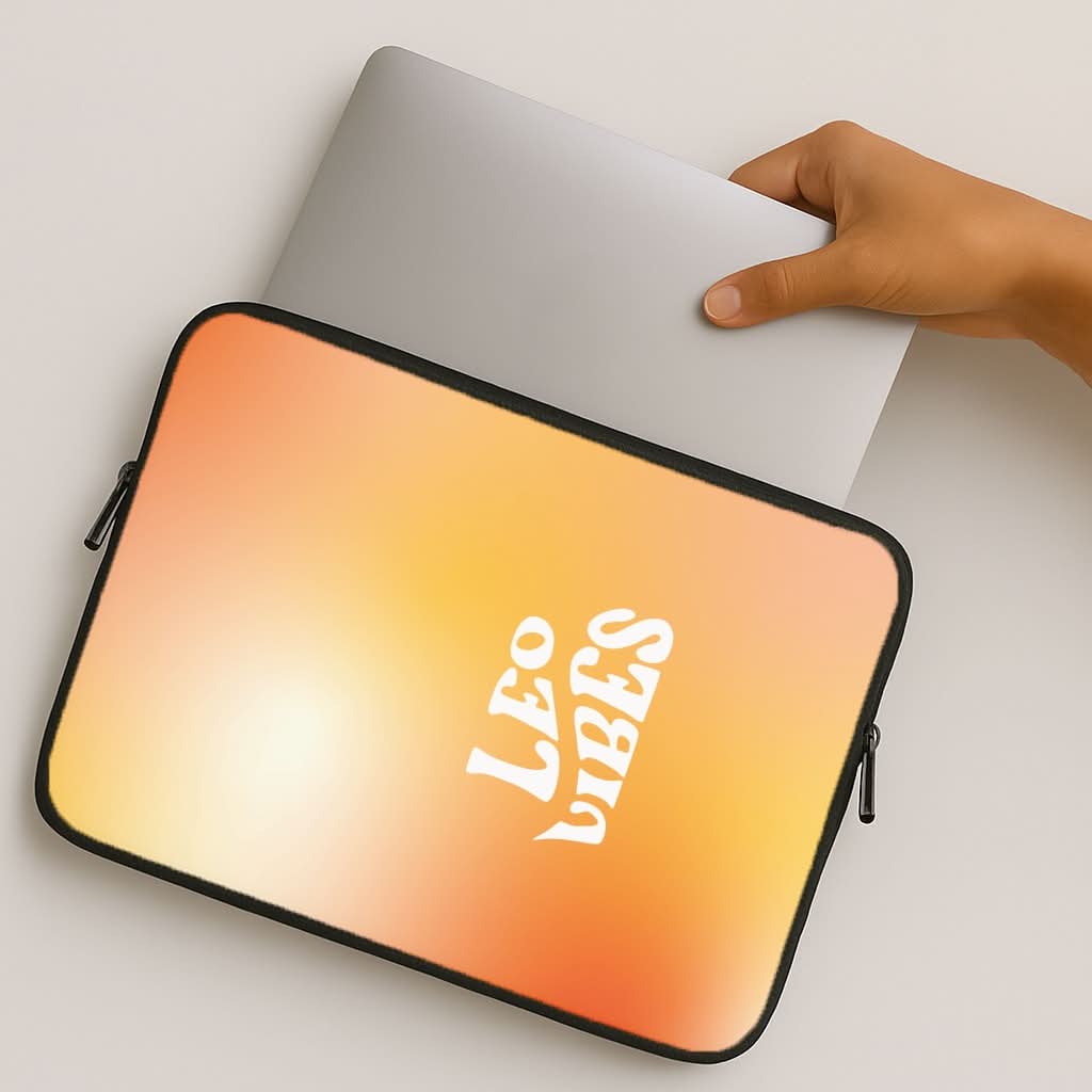 Leo Vibes Gradient Zodiac MacBook Cover