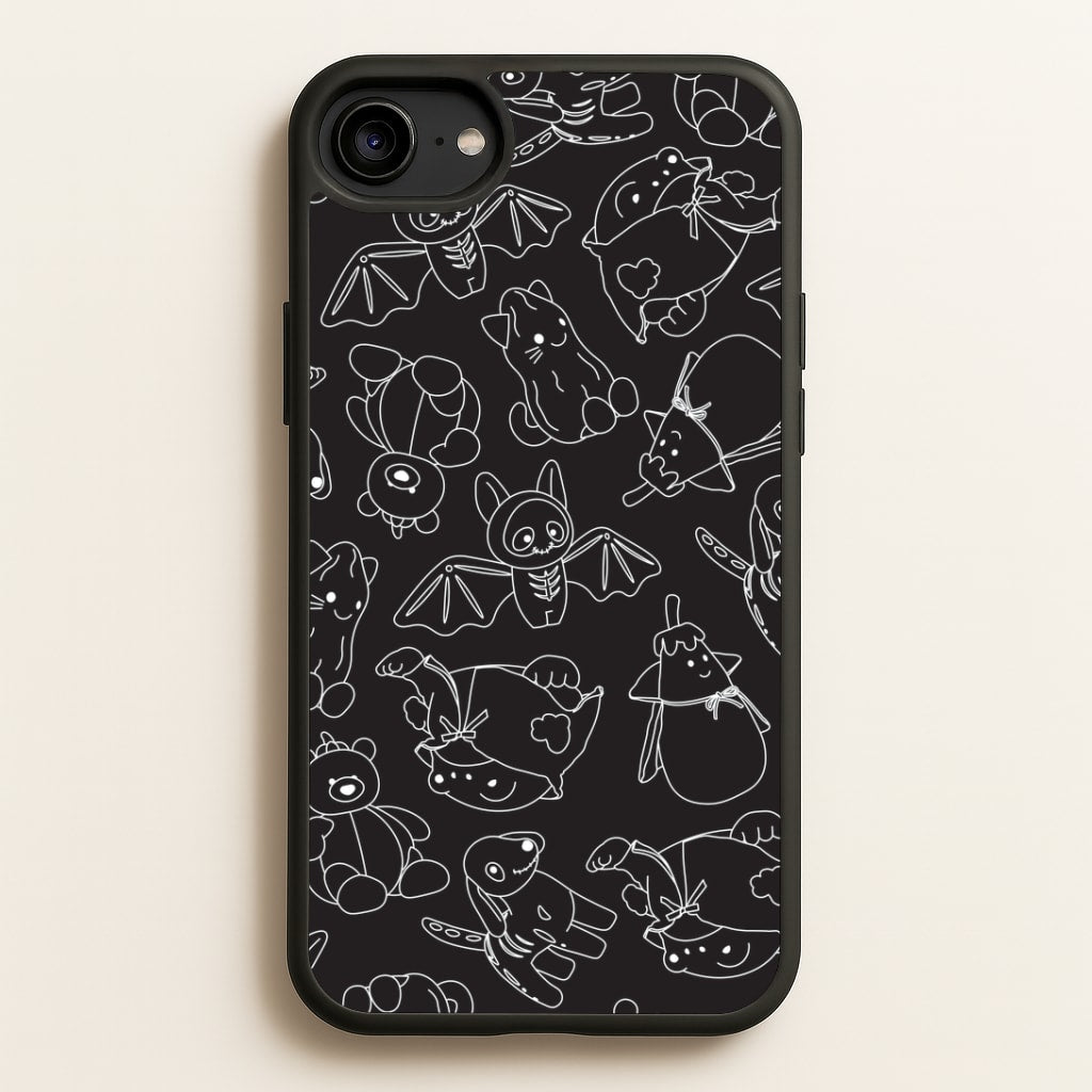 Halloween Plushies Pattern II - Halloween iPhone 6 / 7 / 8 / SE Case
