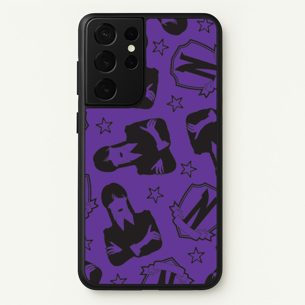Wednesday Pattern Galaxy S21 Ultra Case