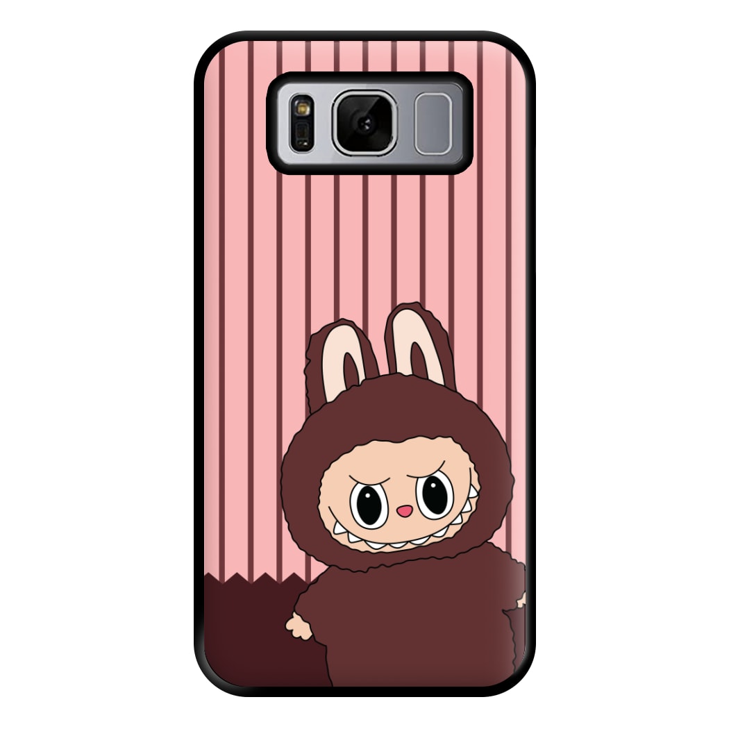 Stripey Cute Brown Monster Galaxy S8 Plus Case
