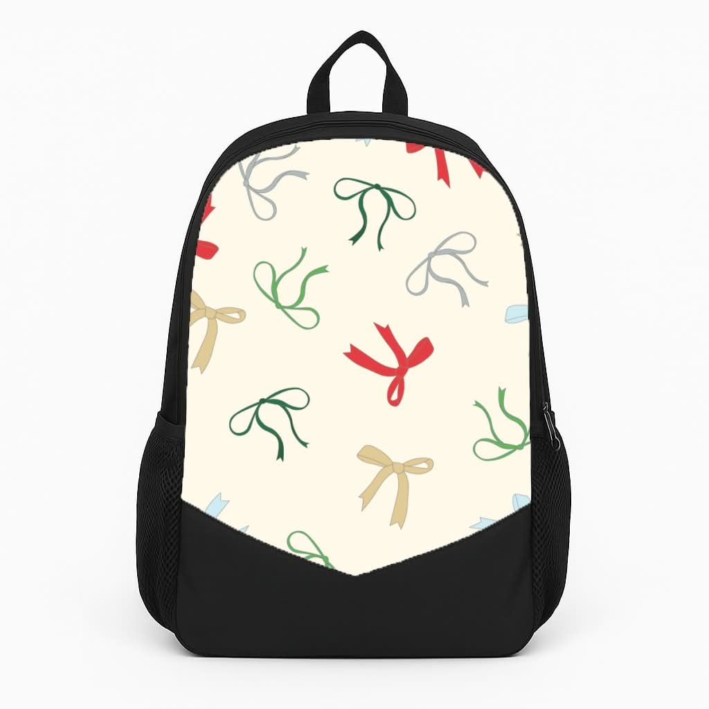Coquette Christmas Bows Pattern Backpack
