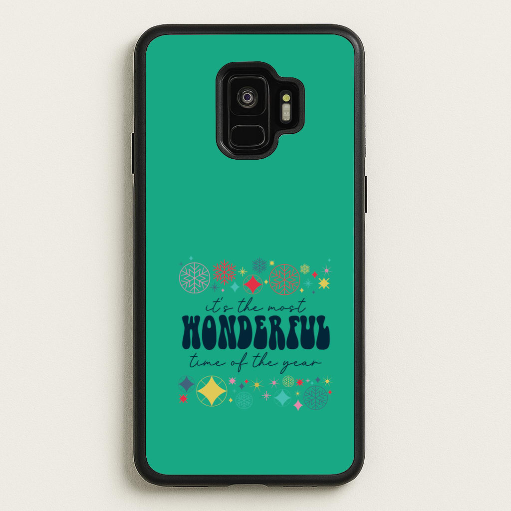 The Most Wonderful Time Of The Year Geometric Galaxy S9 Case