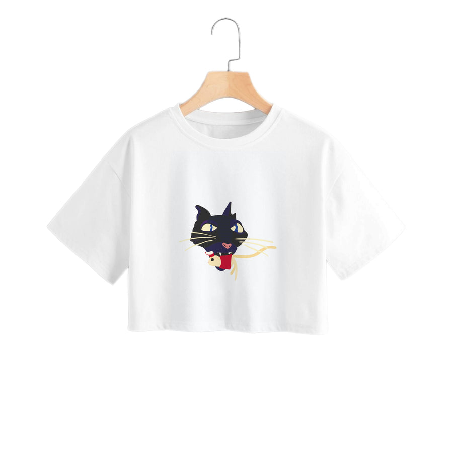 Mouse Eating - Coraline Crop Top