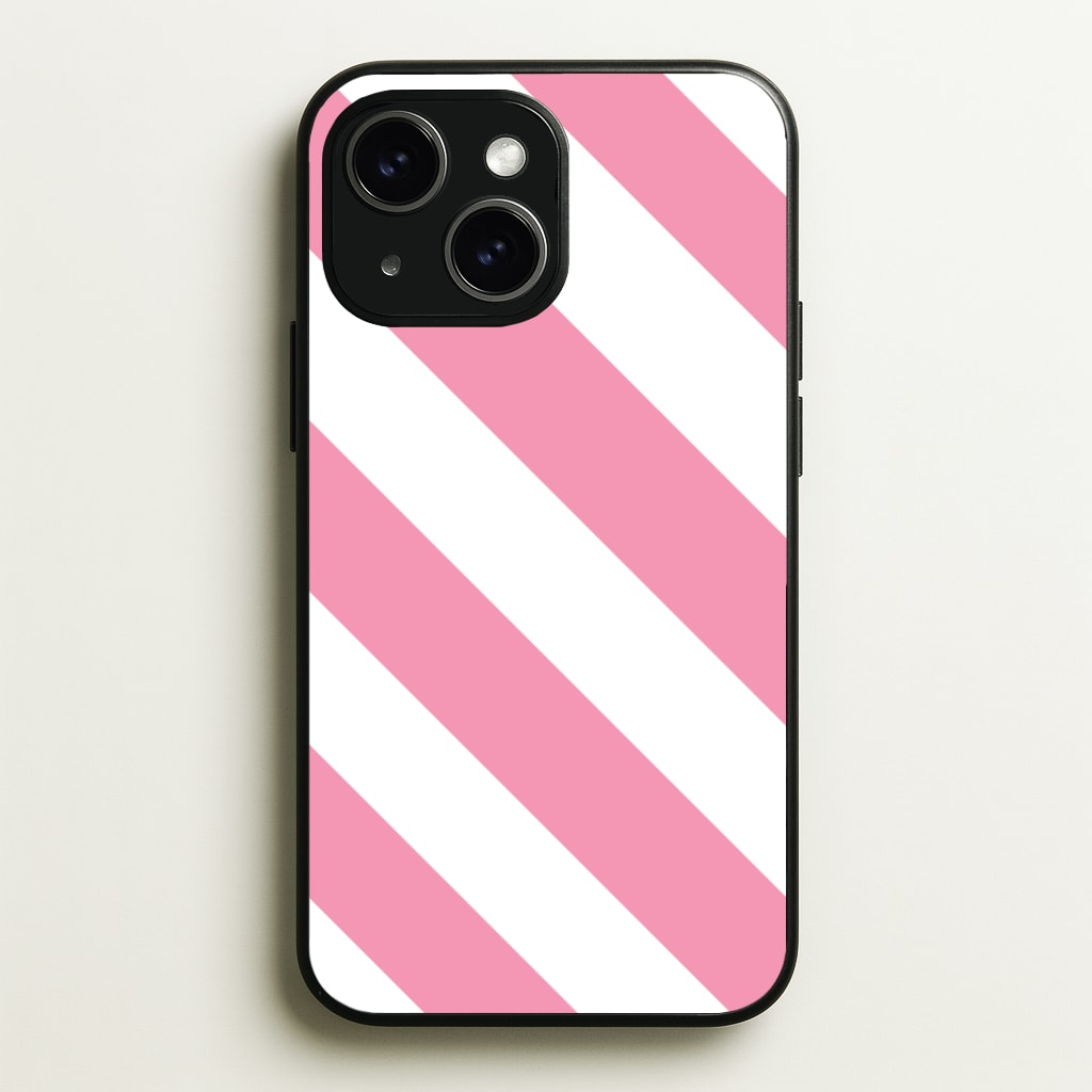 Candy Cane Stripes iPhone 14 Plus Case
