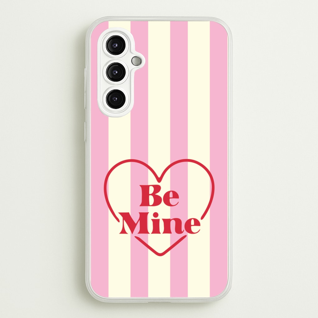 Be Mine Stripey Galaxy A14 Case
