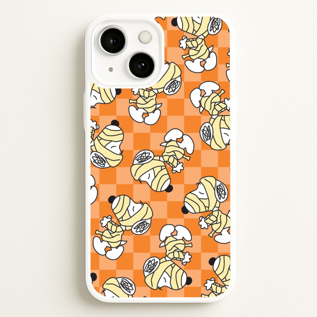 Mummy Cartoon Beagle Pattern iPhone 13 Mini Case