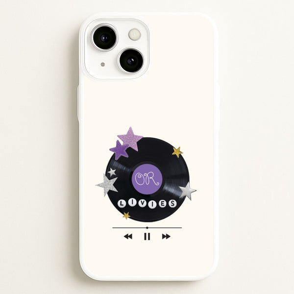 Amethyst Vinyl Scrapbook iPhone 13 Mini Case