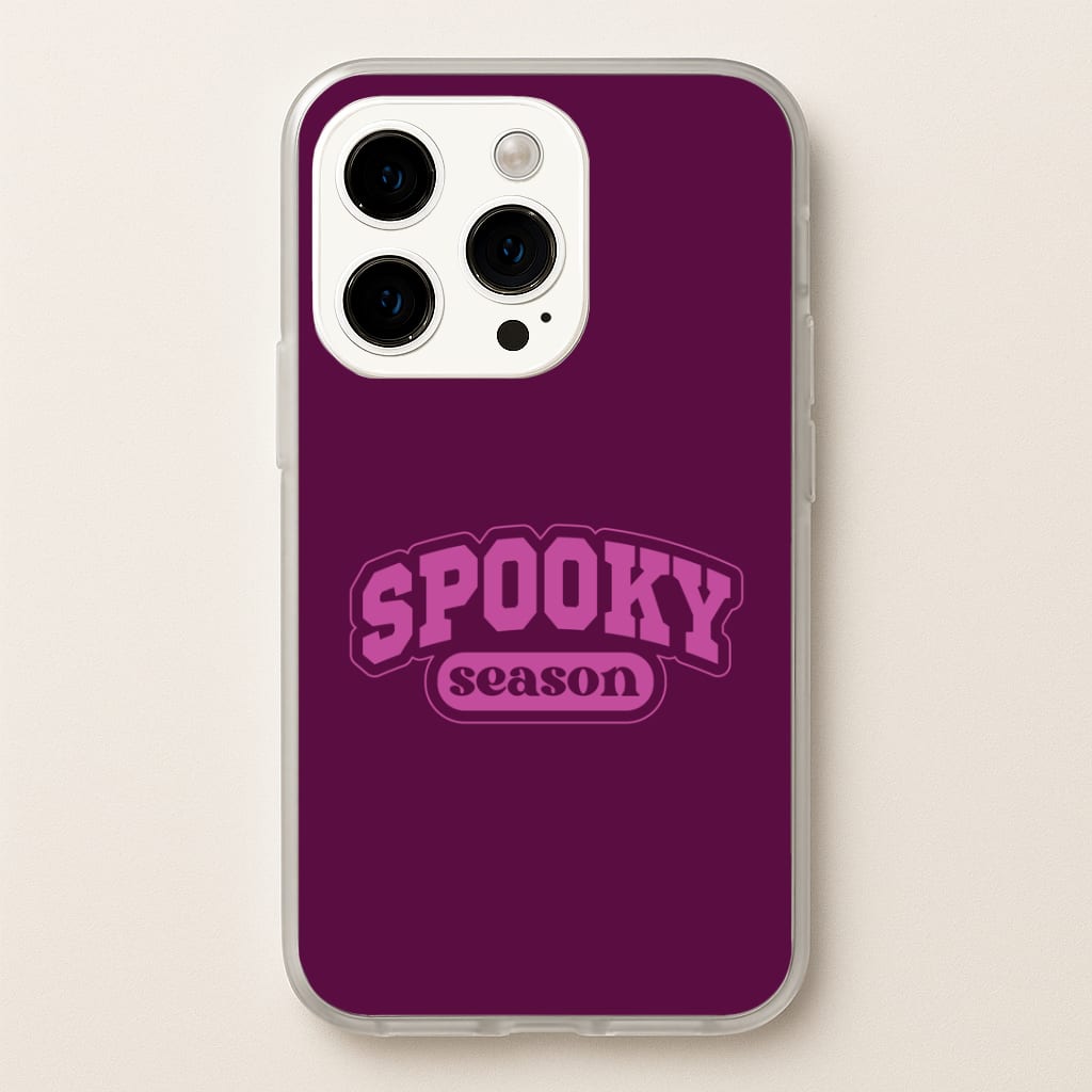 Spooky Season Varsity iPhone 15 Pro Case