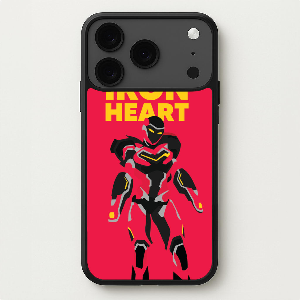 Metal Heart Hero Standing iPhone 17 Pro Case