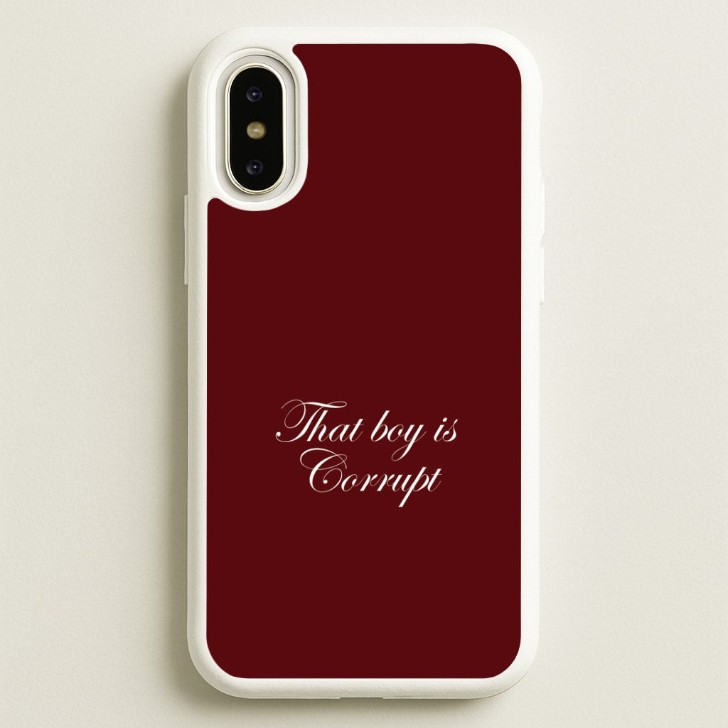 That Boy Is Corrupt iPhone X / XS Case