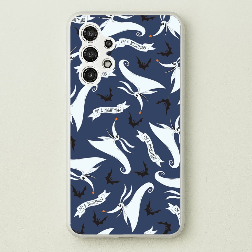 Skeleton Dog And Bats Pattern Galaxy A13 Case