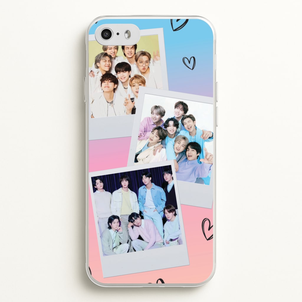 K-Pop Band Polaroid Collage iPhone 5 / 5s / SE 2016 Case
