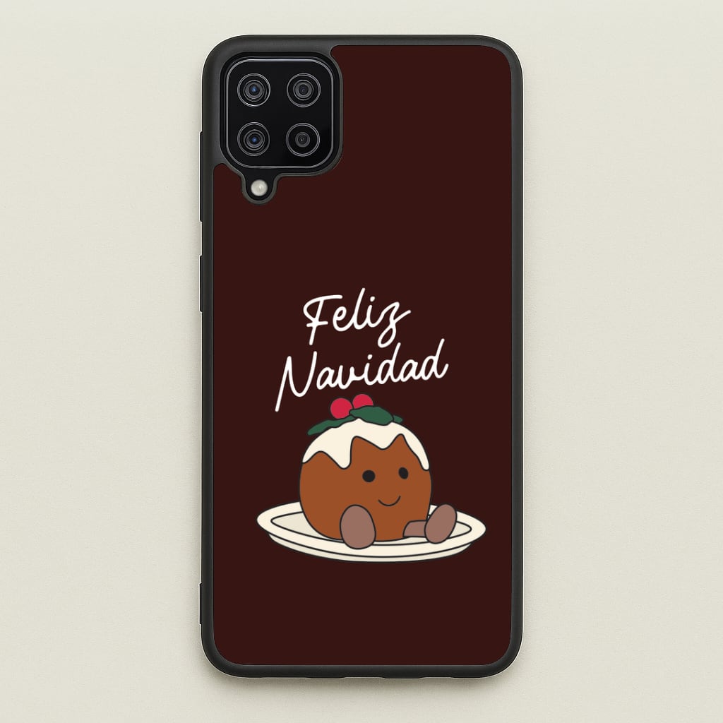Christmas Pudding Plush Galaxy A12 Case