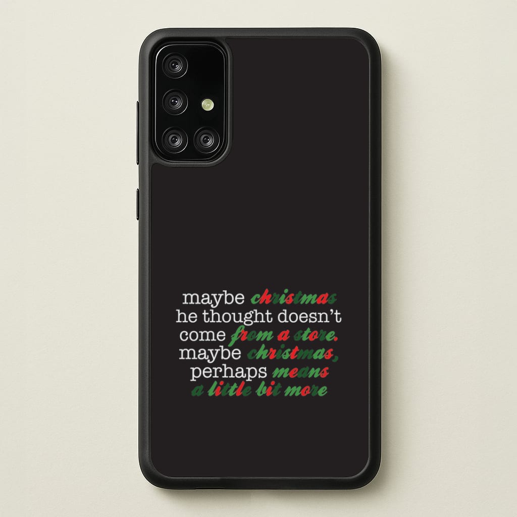 Green Creature Quote Galaxy A71 Case