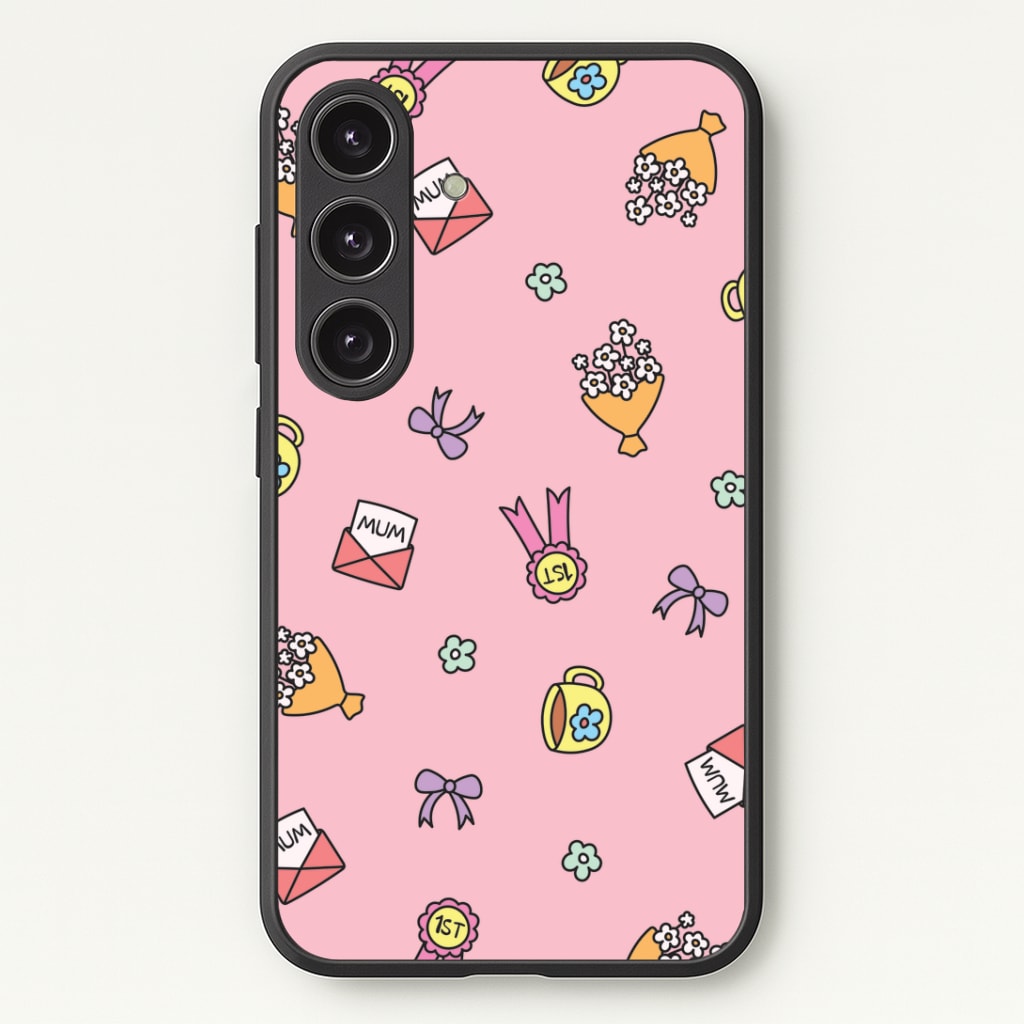 Mum Doodles Pattern Galaxy S24FE Case