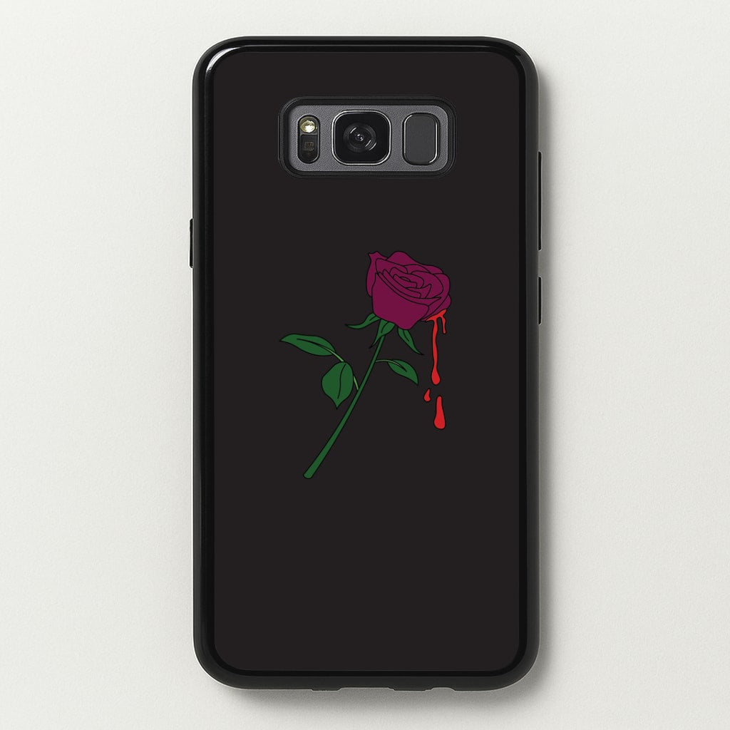 Dark Pink Rose Galaxy S8 Plus Case