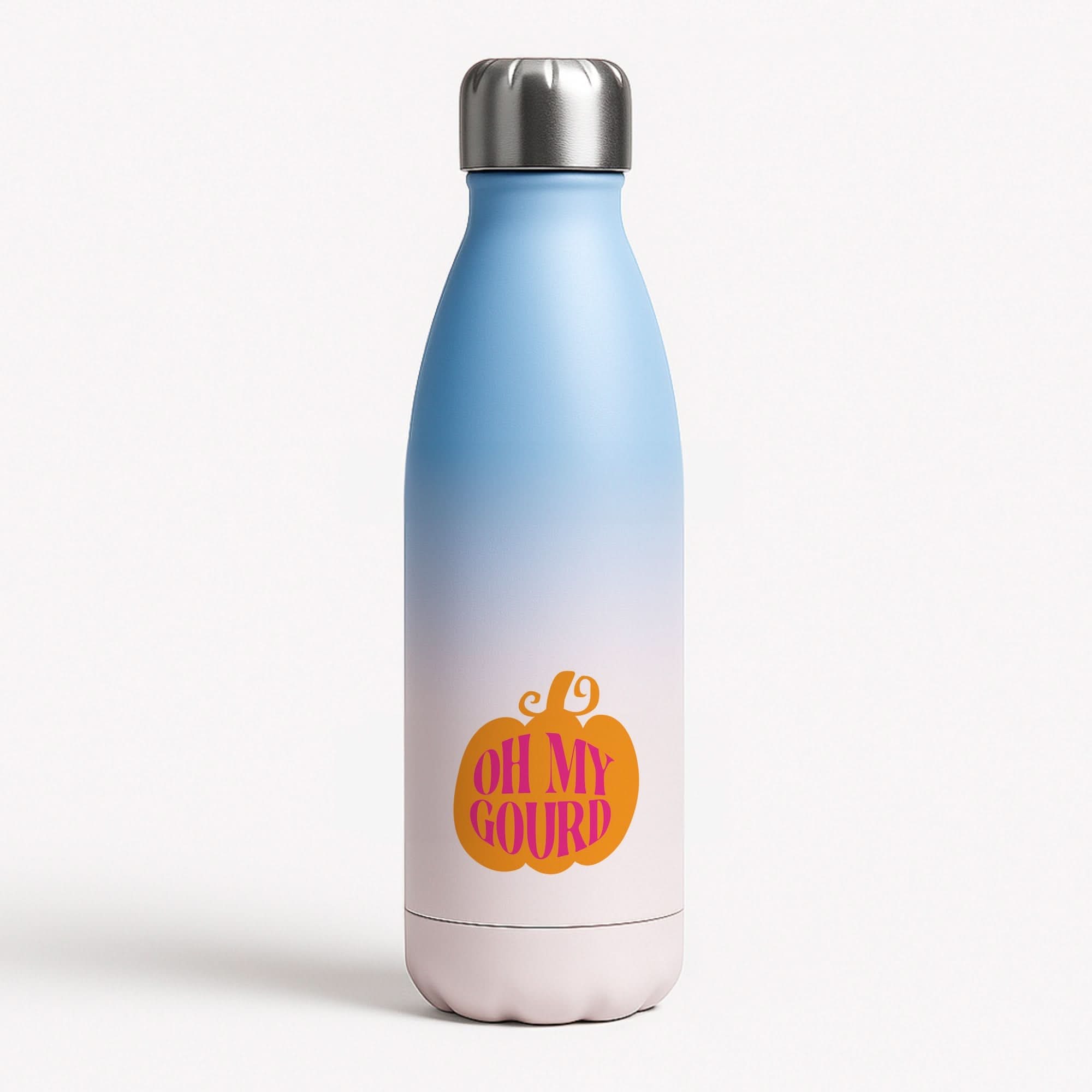 Oh My Gourd Blue Water Bottle