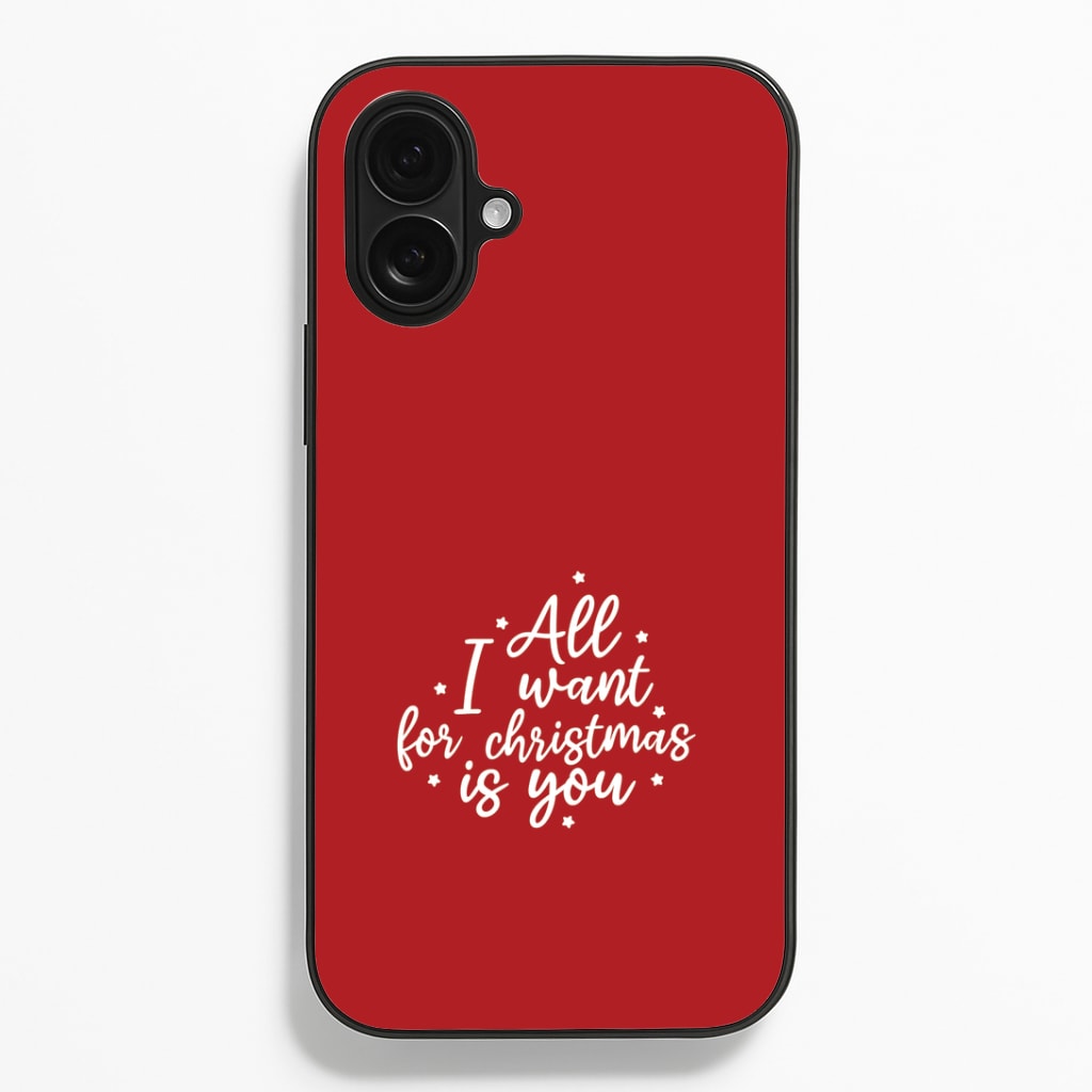 All I Want For Christmas Is You Stars iPhone 16 Plus Case