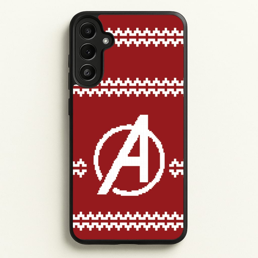Superhero Team Red Christmas Jumper Galaxy A36 Case