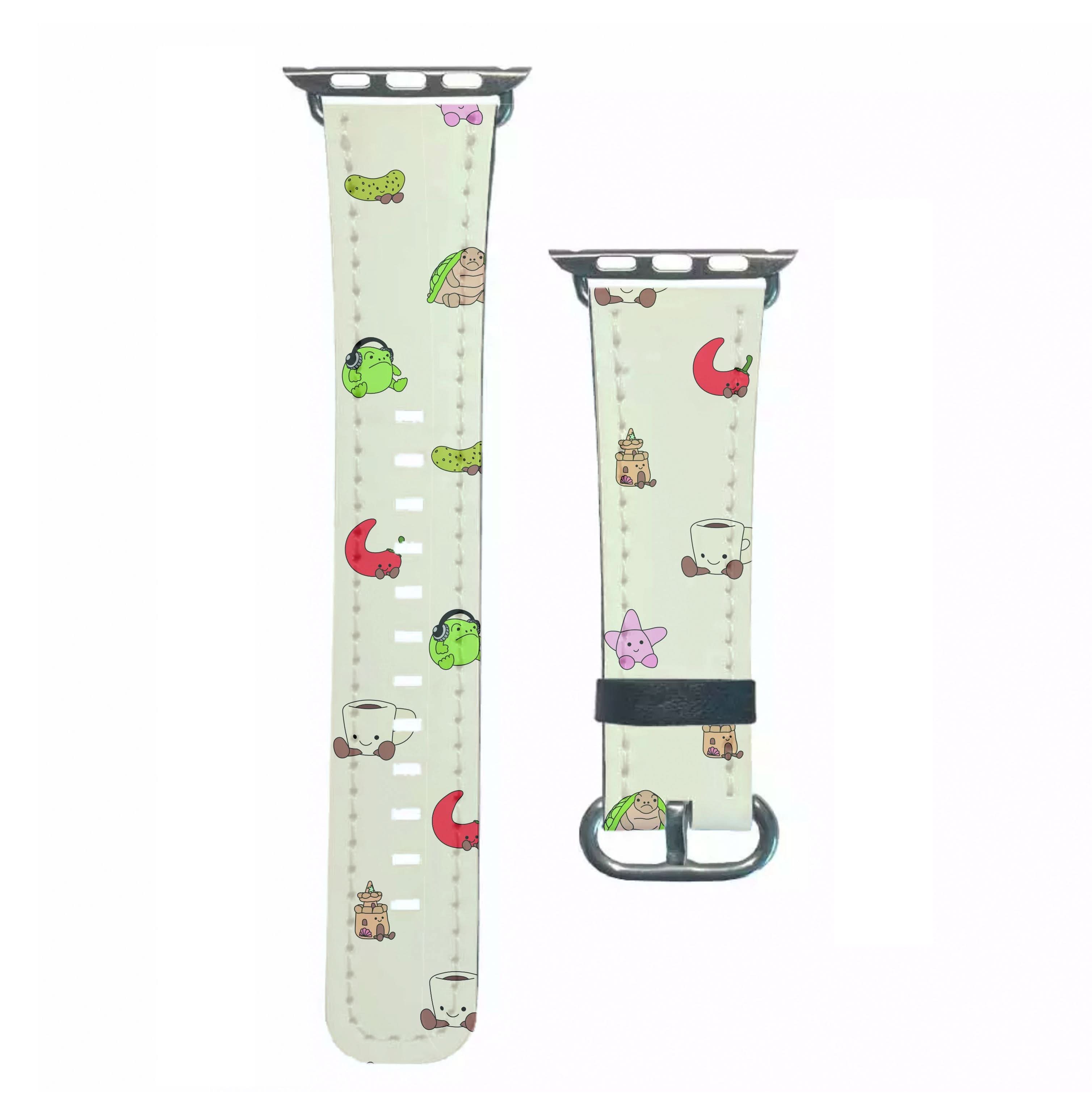 Plushies Pattern Apple Watch Strap