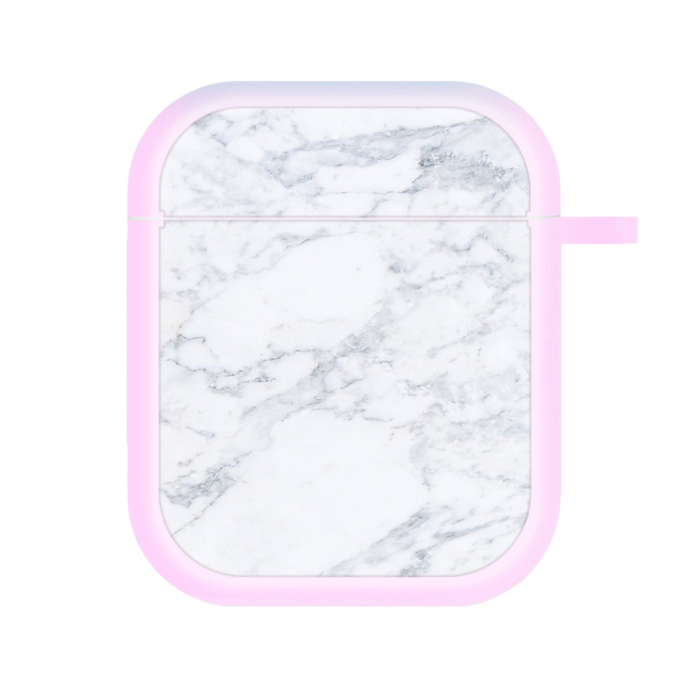 White Marble Pattern AirPods Case