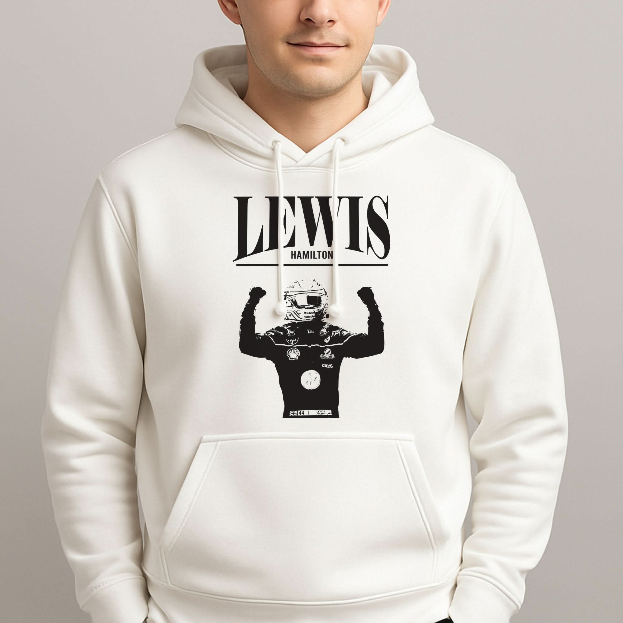 Lewis Red And Gold Mens Hoodie