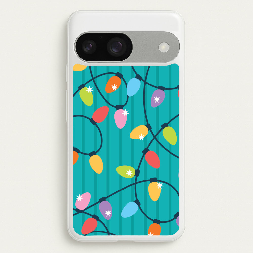 Funky Christmas Lights Pattern Google Pixel 9 / 9 Pro Case