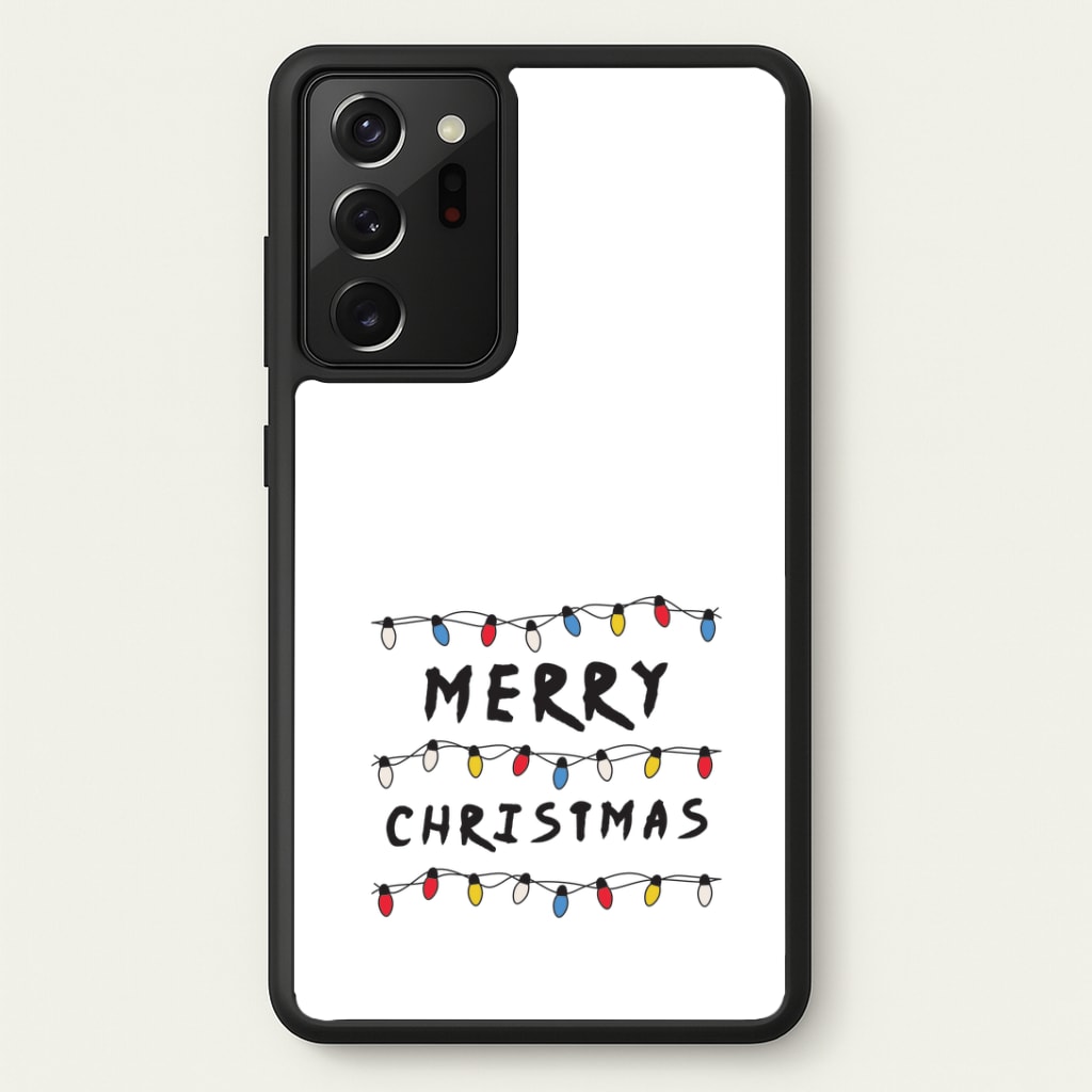 Merry Christmas String Lights Galaxy Note 20 Ultra Case