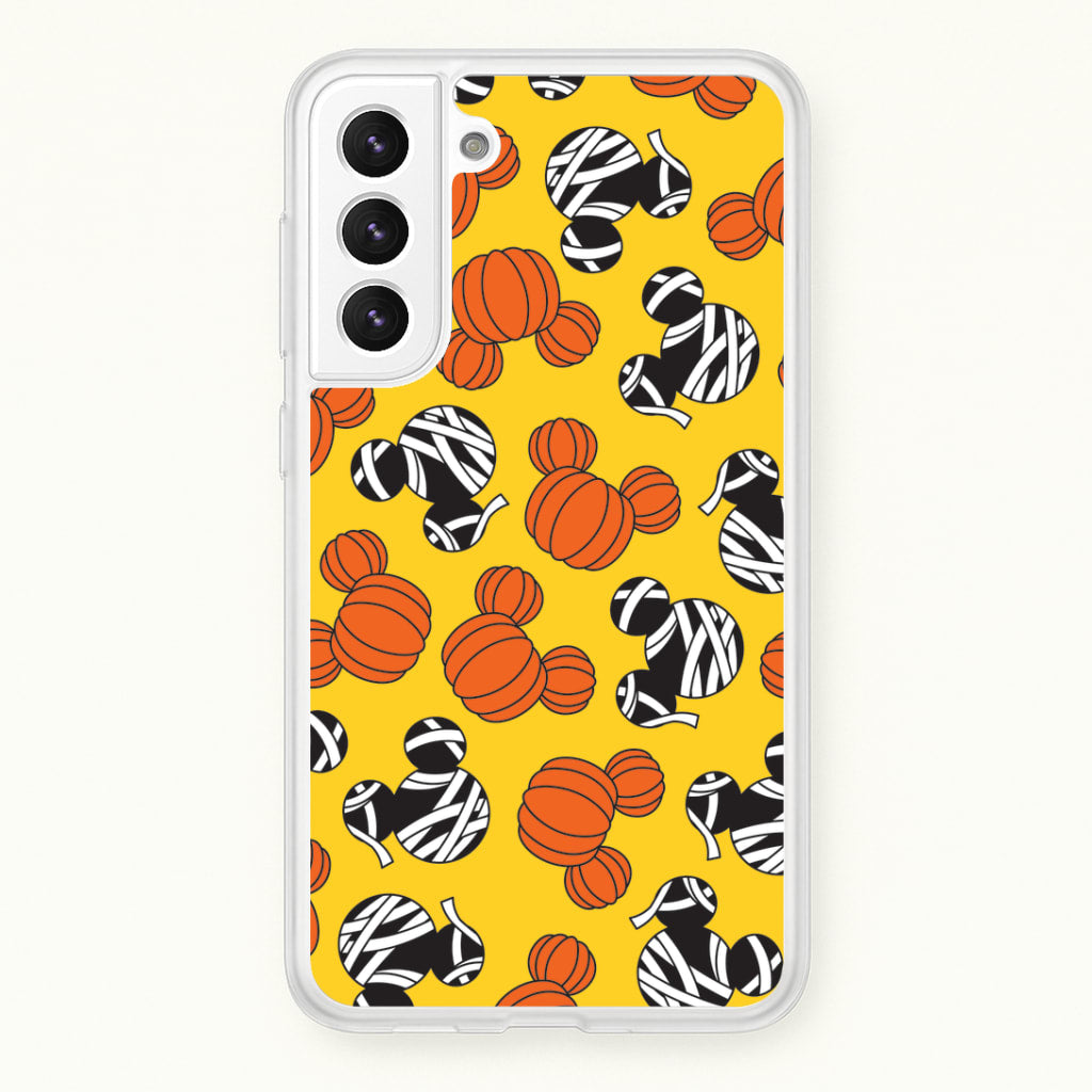 Pumpkin And Mummy Mouse Pattern Galaxy S21 Case