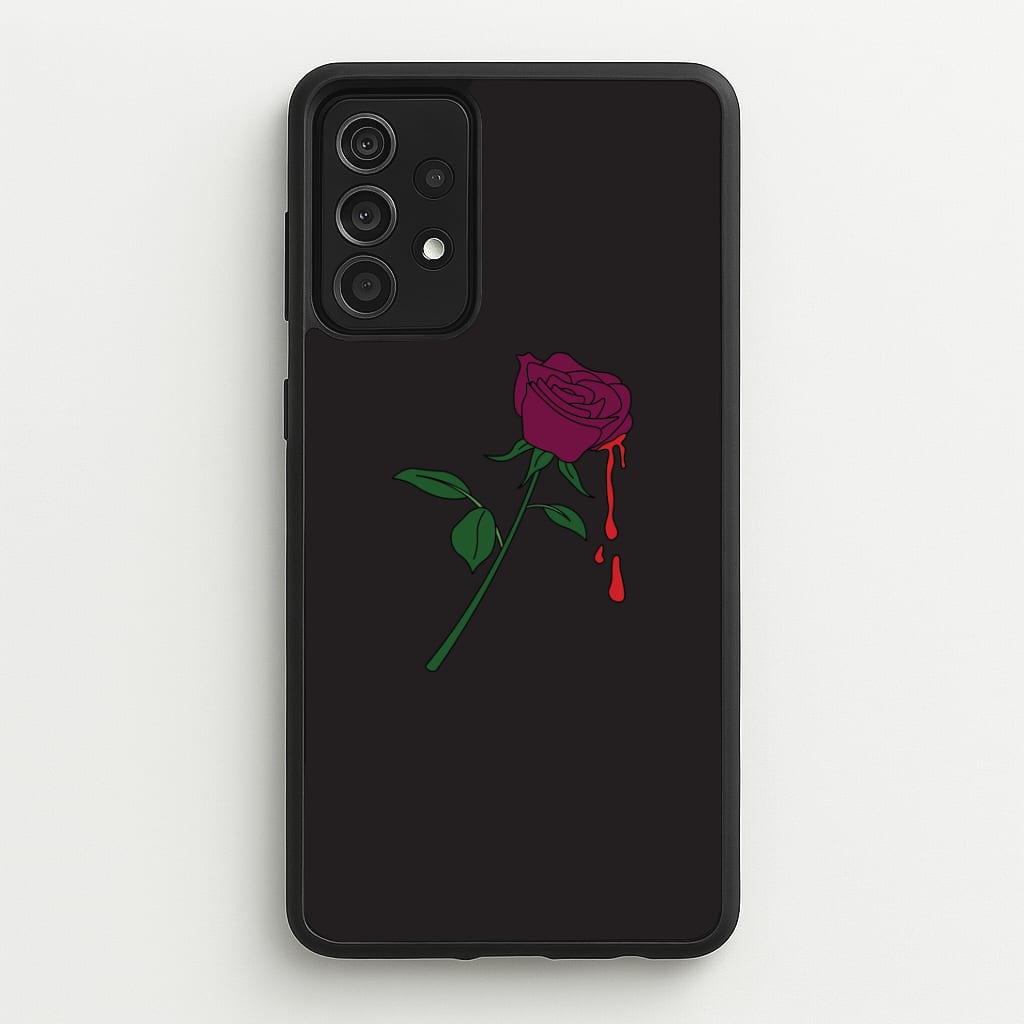 Dark Pink Rose Galaxy A52 / A52s Case