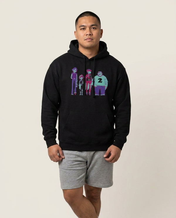 2,5,7 Hoodie — Black Front, worn