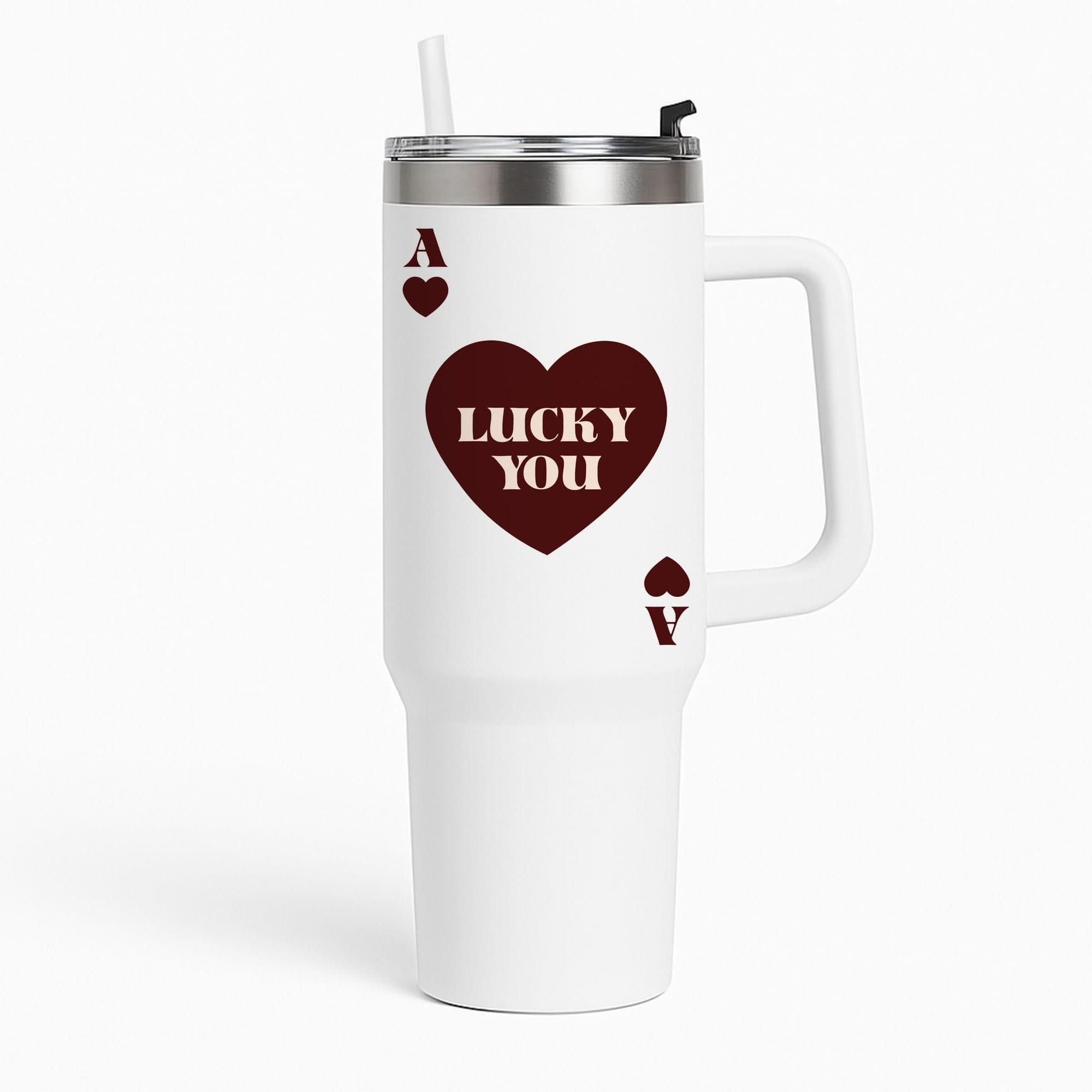 Ace Of Hearts Lucky You Tumbler