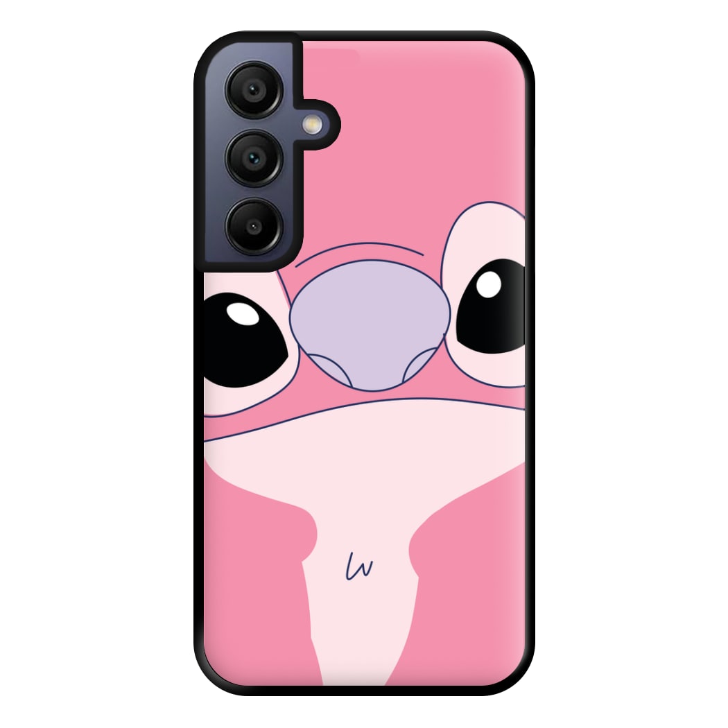 Cute Pink Alien Face Galaxy A16 Case