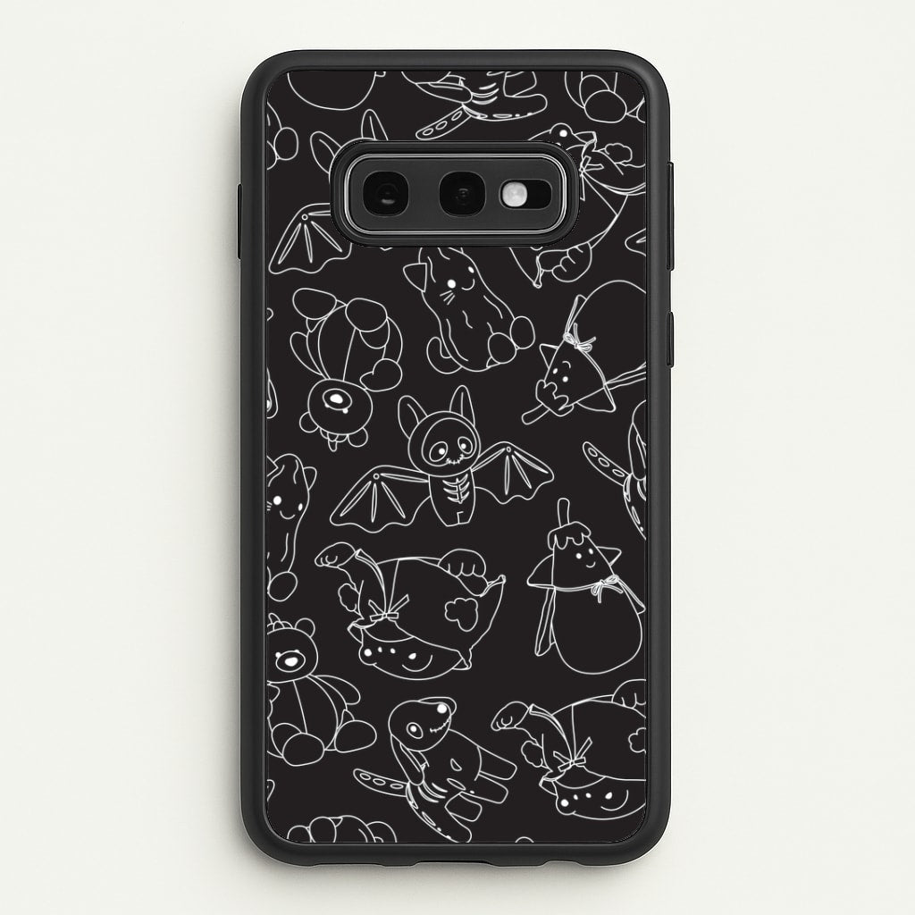 Halloween Plushies Pattern II - Halloween Galaxy S10e Case