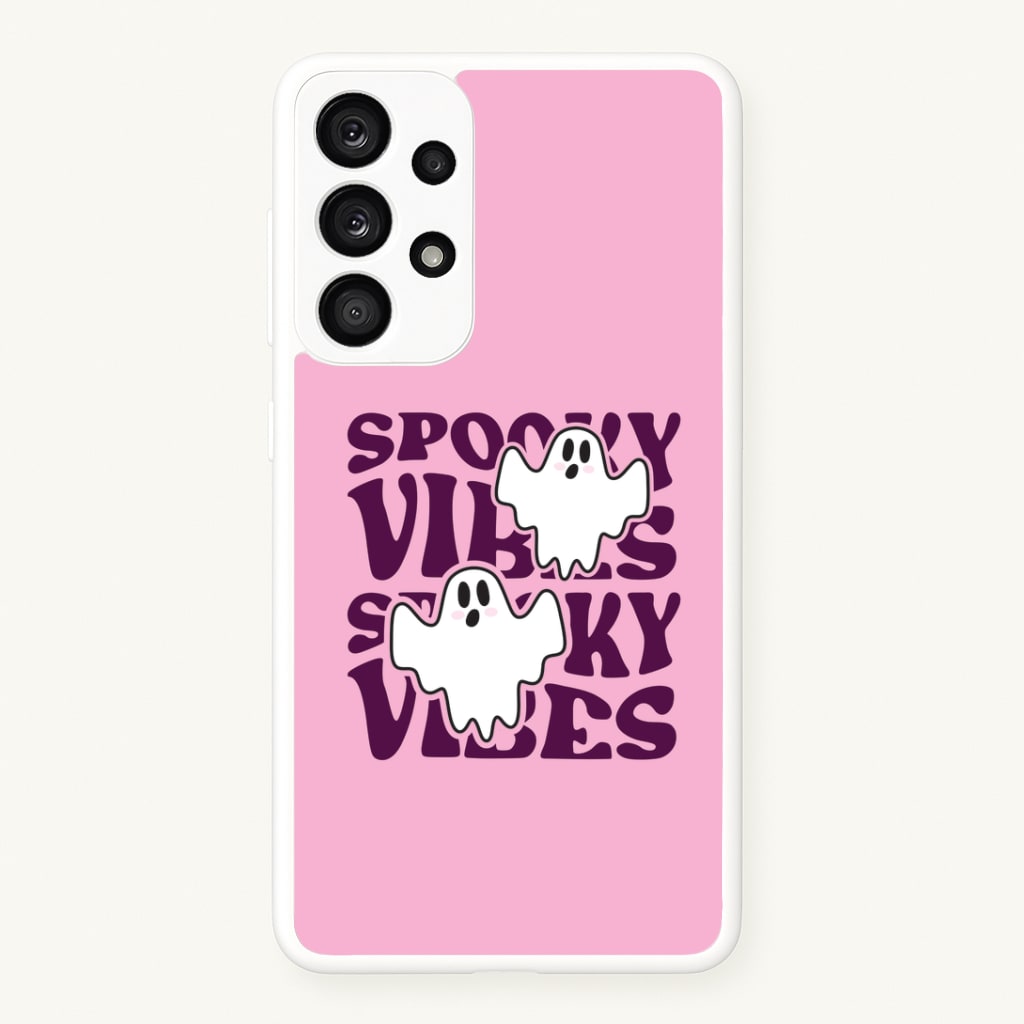 Spooky Vibes Pink Galaxy A33 Case