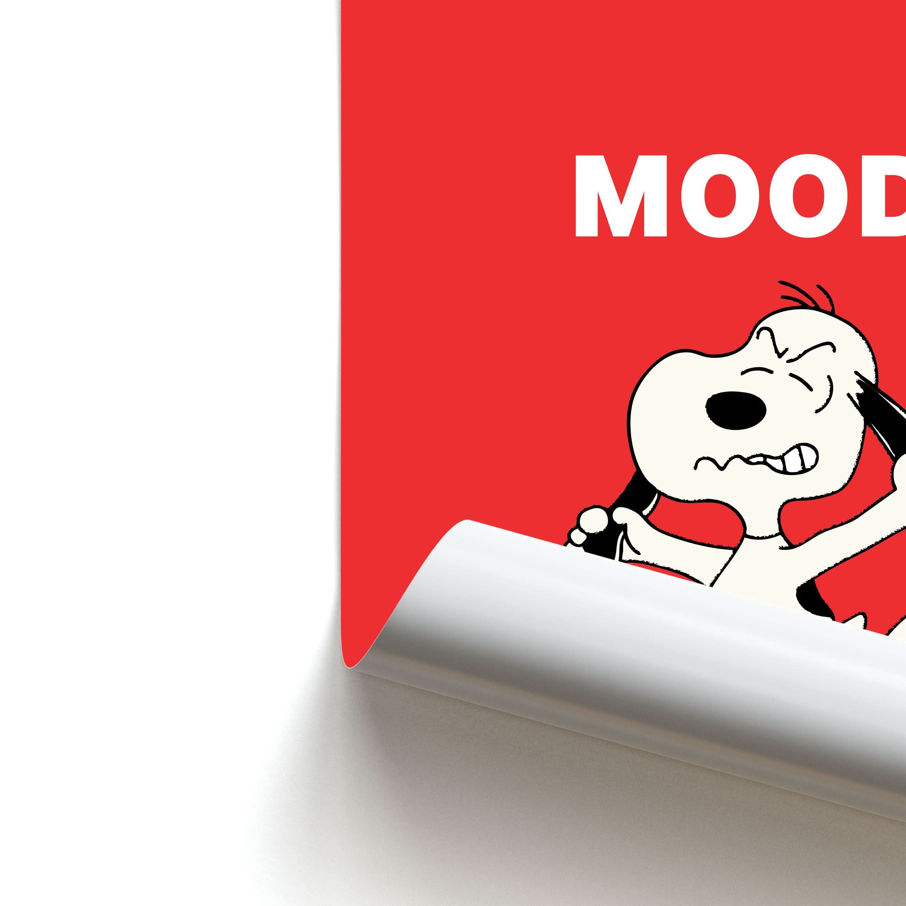 Mood Cartoon Beagle Poster