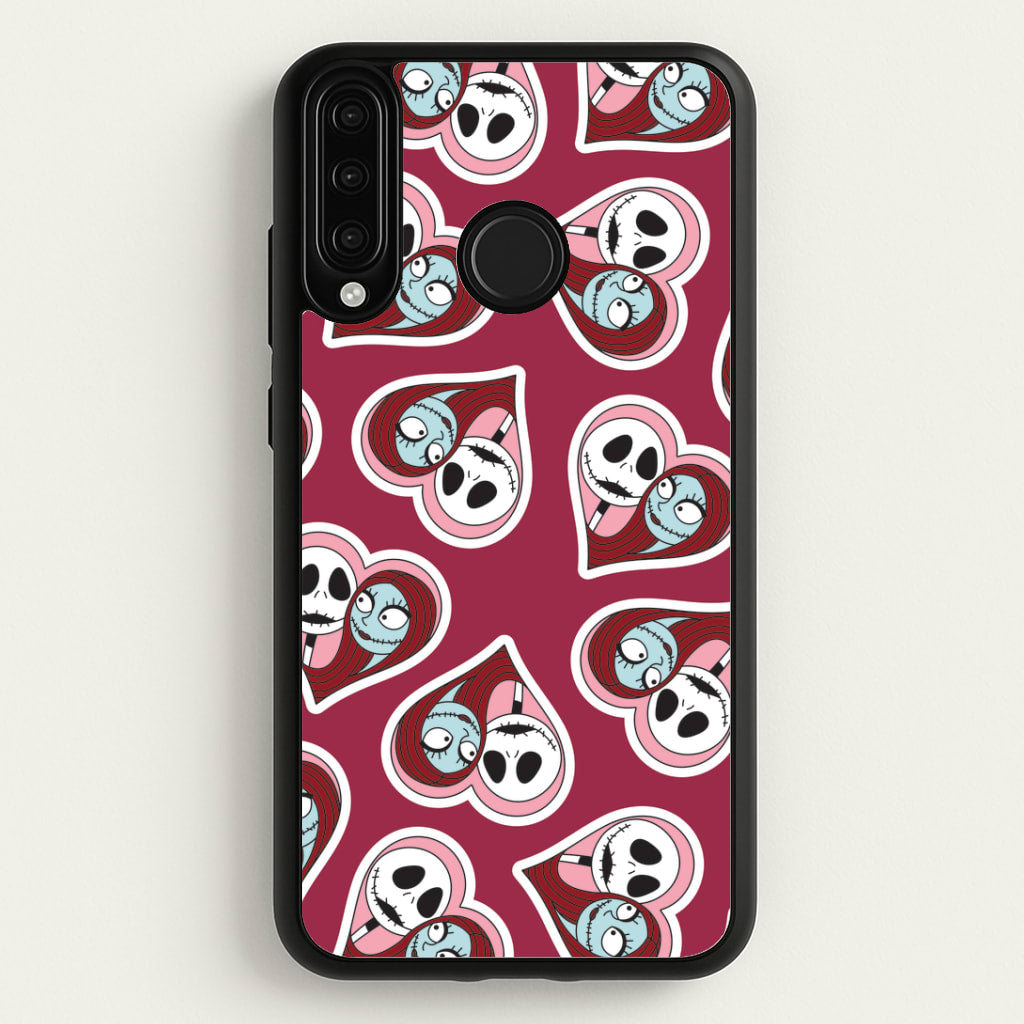 J And S Heart Pattern Huawei P30 Lite Case
