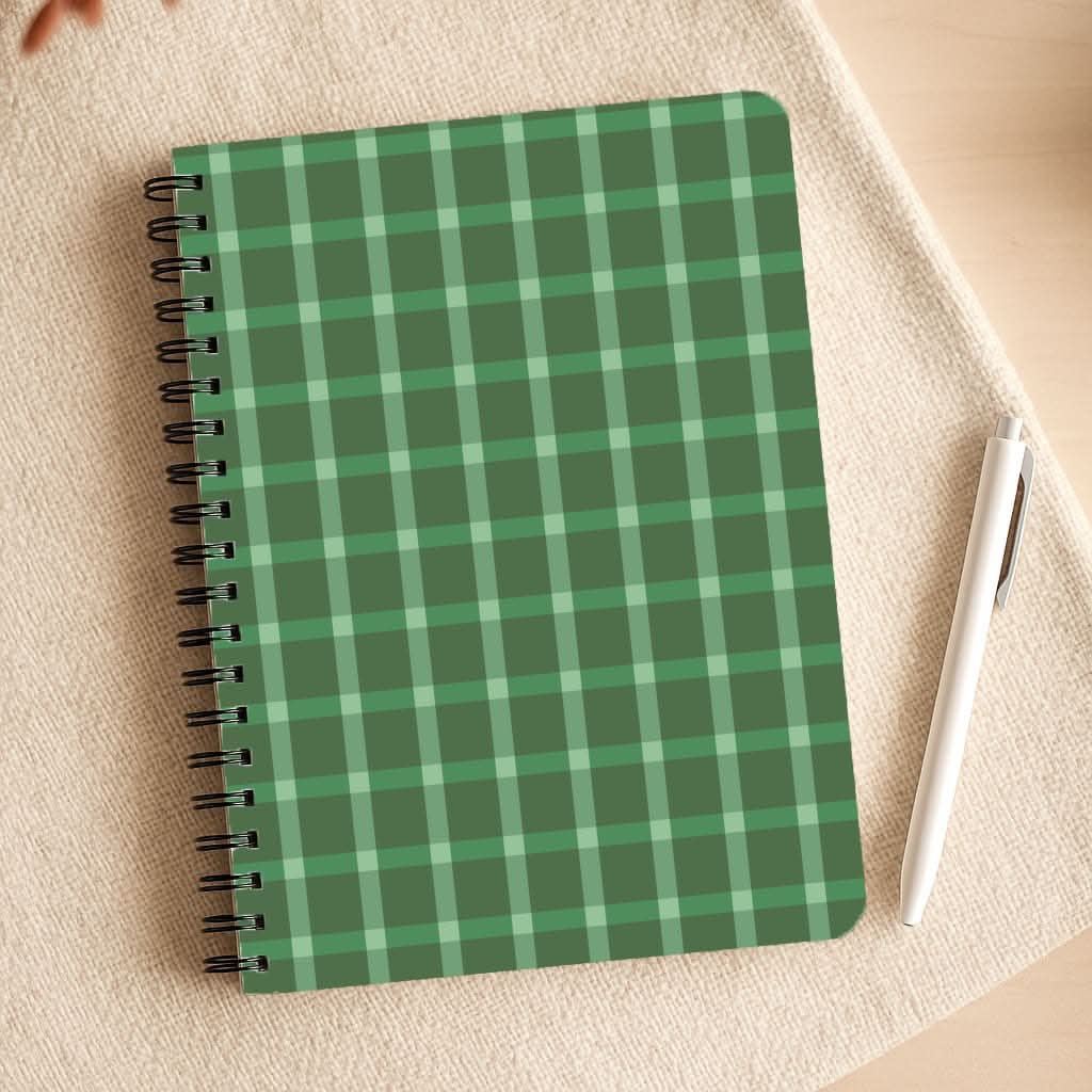 Dark Green Tartan Christmas Pattern Notepad