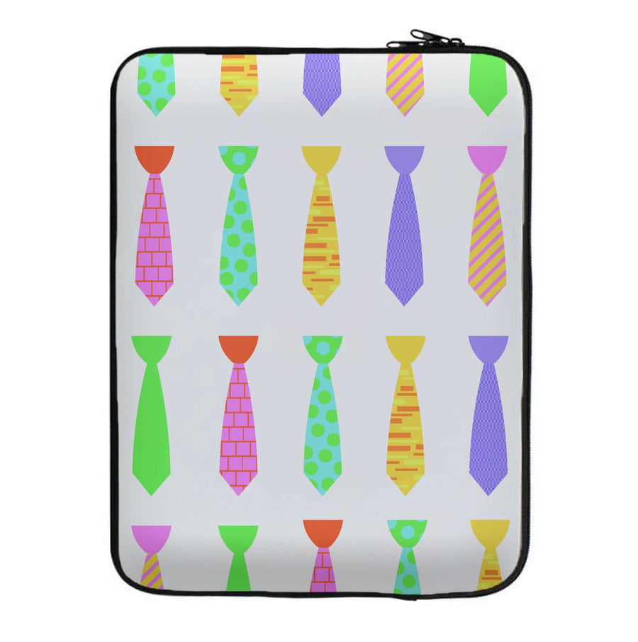Tie Collage - Personalised Father's Day Laptop Sleeve