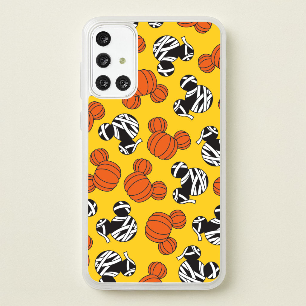 Pumpkin And Mummy Mouse Pattern Galaxy A71 Case