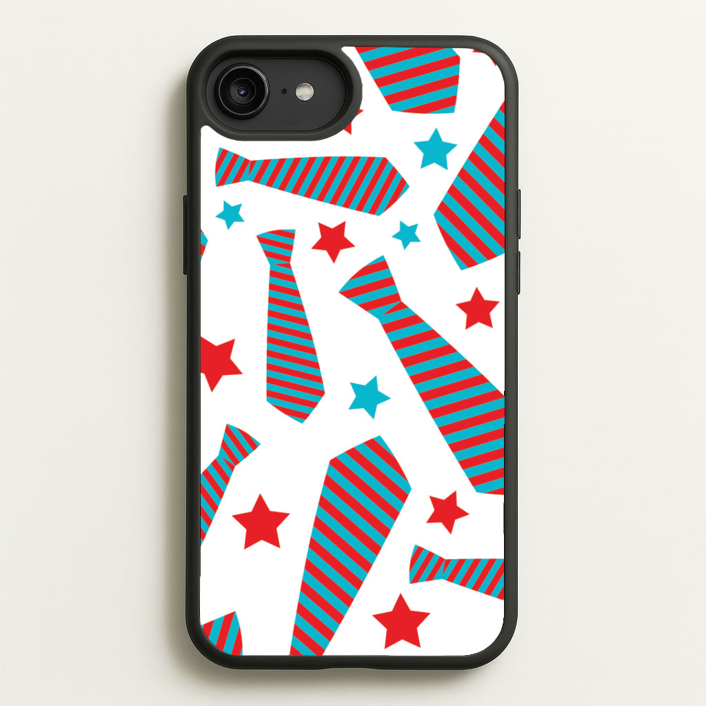 Tie And Stars Pattern iPhone 6 Plus / 7 Plus / 8 Plus Case